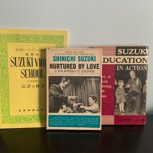 Shinichi Suzuki Book Group/ one inscribed & signed/Suzuki Music Method